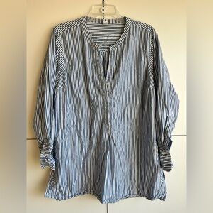 Old Navy Women’s Striped Long-Sleeve Tunic Blouse Size XL